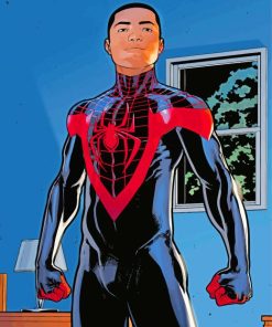 Miles Gonzalo Morales Spider Man paint by number