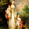 Mrs Elizabeth Moody With Her Sons Gainsborough paint by numbers
