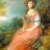 Mrs Richard Brinsley Sheridan Gainsborough paint by number