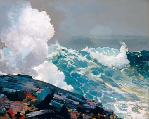 Northeaster Winslow Homer paint by number