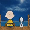 Peanuts Charlie And Snoopy paint by number