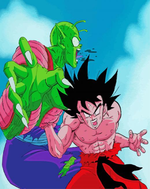 Piccolo And Goku paint by numbers