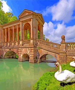 Prior Park Garden And Ducks paint by number