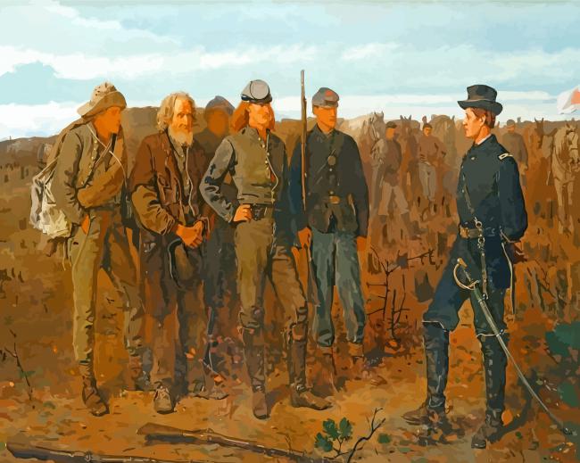 Prisoners from the Front winslow homer paint by number