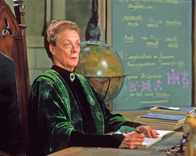 Professor Minerva McGonagall paint by number
