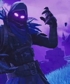 Raven Fortnite Battle Royale Game paint by numbers