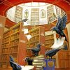 Ravens In The Library Paint By Number
