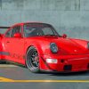 Red RWB Porsche Car Paint by number