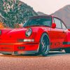 Red RWB Porsche paint by numbers