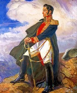 Retrato de Simon Bolivar paint by number