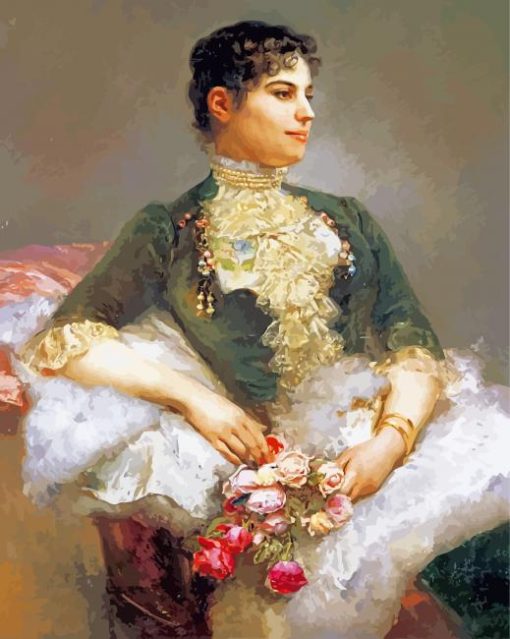 Retrato de la senora Luisa de Mesones paint by number