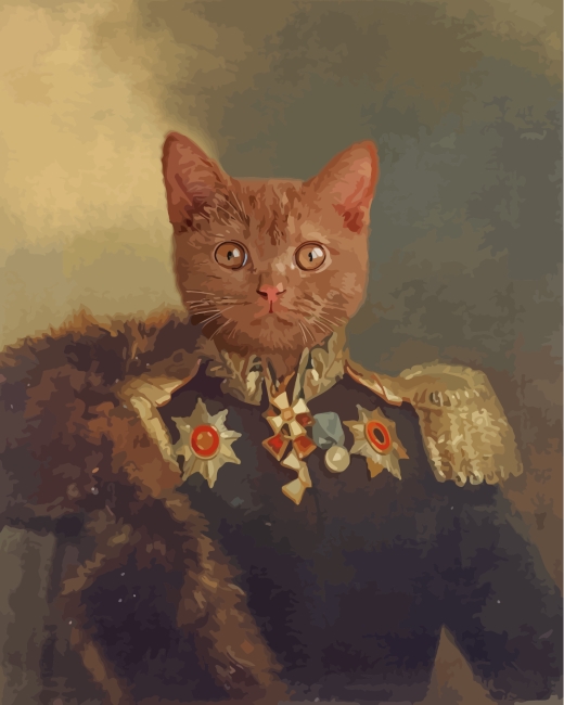 Royal-General-Cat-paint-by-numbers