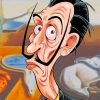 Salvador Dali Caricature Paint By Numbers