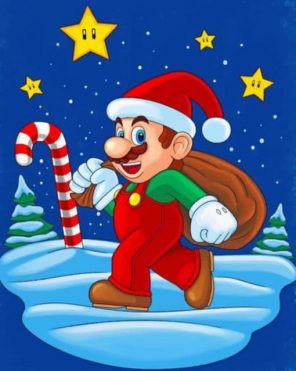 Santa Mario paint by number