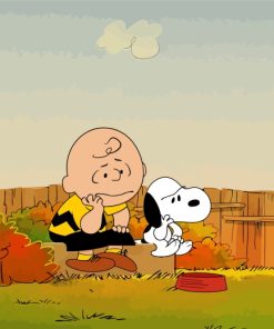 Snoopy And Charlie paint by number