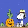 Snoopy Halloween paint by number
