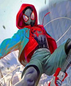 Spider Man Miles Morales paint by numbers