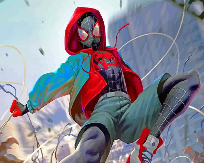 Spider Man Miles Morales paint by numbers