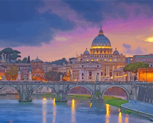 St Peters Basilica Vatican paint by number