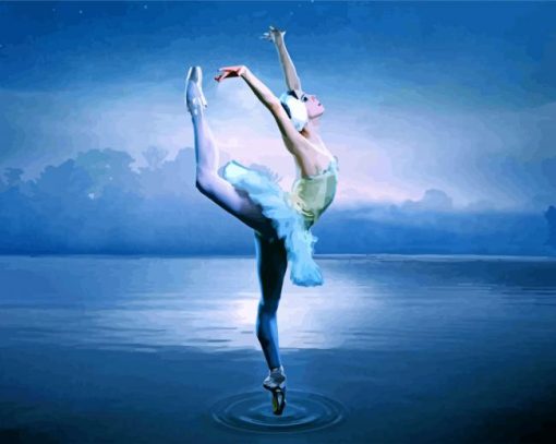 Swan Lake Ballet Paint by number