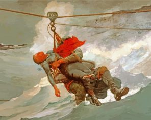 The Life Line winslow homer paint by numbers