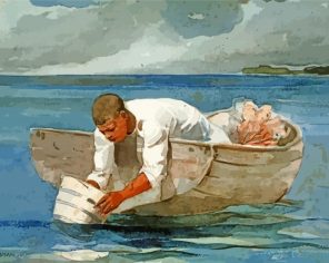 The Water Fan Winslow Homer paint by number