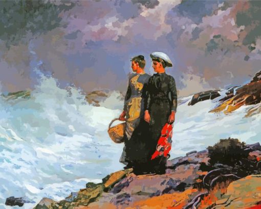 Watching The Breakers Winslow Homer paint by number