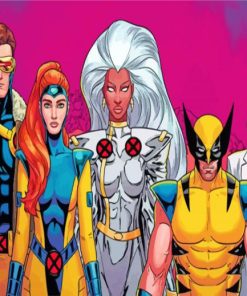 X men Heroes paint by number