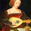 Young Woman Playing Oud Paint By Number