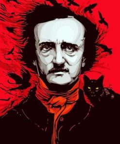 Aesthetic Edgar Allan Poe Paint by numbers