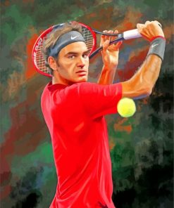 aesthetic-Roger-Federer-paint-by-number