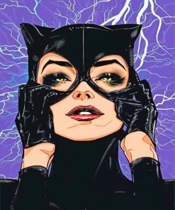 aesthetic cat woman paint by numbers