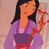Disney Princess Mulan paint by numbers
