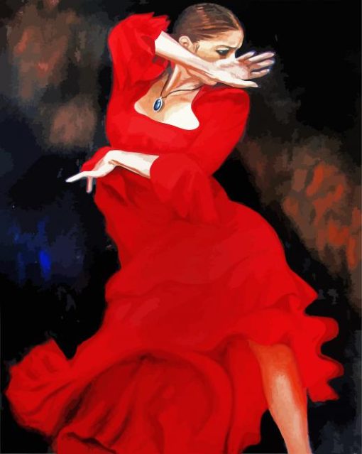 aesthetic-flamenco-lady-paint-by-numbers