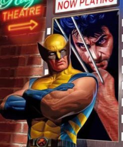 Aesthetic Wolverine Illustration Paint by numbers