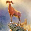 albert bierstadt Rocky Mountains Sheep paint by numbers