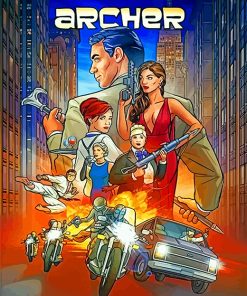 archer-tv-show-poster-paint-by-number