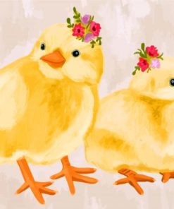 Baby Chicks Paint by numbers