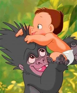 baby-tarzan-paint-by-number