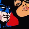 Batman And Catwoman Paint by numbers