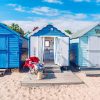 Beach Huts paint by numbers