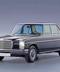 black mercedes benz w114 paint by number