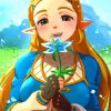 Breath Of The Wild Zelda paint by numbers