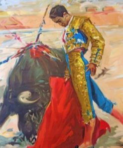 Bullfighter Art Paint by numbers