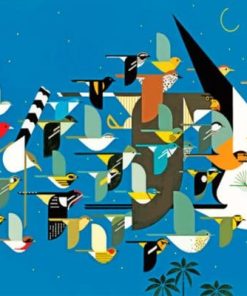 Charley Harper Birds paint by numbers