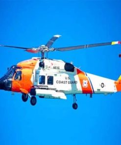 Coast Guard Helicopter Paint by numbers