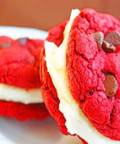 Cookies Sandwich With Chocolate Cream