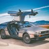 Grey Delorean Car Paint by numbers