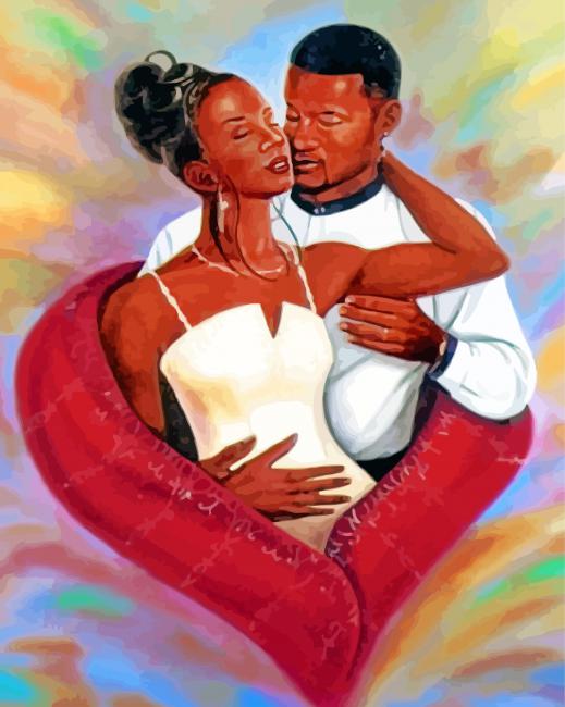 A Beautiful Couple With Black Paint Acrylic Print by Priyanka Patil - Fine  Art America