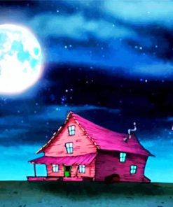 courage-the-cowardly-dog-House-At-Night-paint-by-numbers